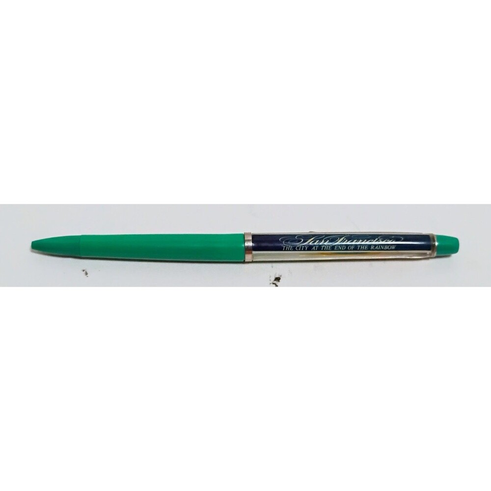 VINTAGE ESKESEN MADE IN DENMARK SAN FRANCISCO THE END OF THE RAINBOW FLOATY PEN